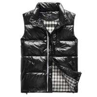 LESMART莱斯玛特亮色羽绒马甲男士加厚马甲MDB72021(黑色/L)