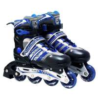天鹅/SOFT铆钉铝架锁码式可调轮滑鞋TE-661A蓝色L(39-42)