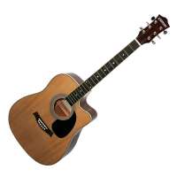 Clifton41寸缺角原木色专业级民谣吉他套装-KS-F50