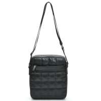 CROCODILE(鳄鱼恤)防水太空包车线格子时尚男包D965002-101黑色