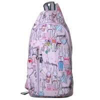 帛莲 韩版时尚卡通系斜挎胸包 BL-153浅粉色