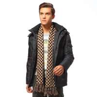 2012 秋冬新品 波司登 羽绒服正品 男经典脱卸帽中长款B120112312094(燕羽灰)170/88A