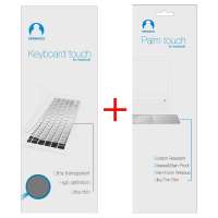 Snowkids苹果附件MacBook pro 15二合一超值套装(键盘膜+手垫贴/触控板贴(银色))