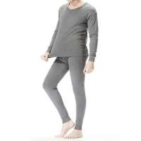 CK STORM 男士精梳棉圆领内衣套装N10679-12(深灰色/2XL)