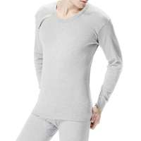 CK STORM 男士精梳棉圆领内衣套装N10679-12(浅灰色/2XL)