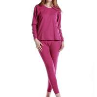 CK STORM 女士精梳棉圆领内衣套装N10679-22(浅紫色/L)