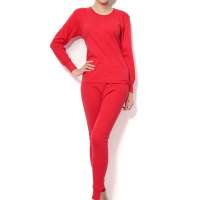 CK STORM 女士精梳棉圆领内衣套装N10679-22(西瓜红/L)