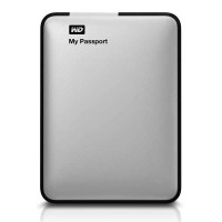 西部数据(WD) My Passport 500G 银色带包 移动硬盘(WDBKXH5000ASL-PESN-CH)