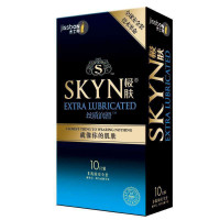 杰士邦SKYN极肤丝质润滑非乳胶安全套10只装