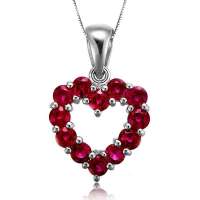 伊士蔓18K金红宝石吊坠心之所在