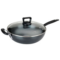 ASD/爱仕达 32cm锈不了炒锅/无涂层少油烟铁锅 NQX8332