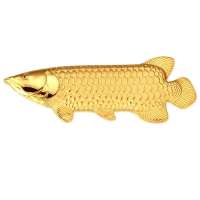 金叶珠宝千足金金条莲年有余10g