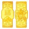 金叶珠宝千足金金条福禄寿(福)50g