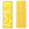 金叶珠宝千足金金条金玉良缘50g