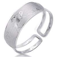 金叶珠宝千足银手镯 十二星座-白羊座