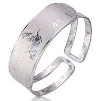 金叶珠宝千足银手镯 十二星座-摩羯座