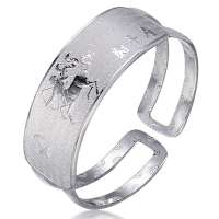 金叶珠宝千足银手镯 十二星座-射手座35克