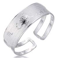 金叶珠宝千足银手镯 十二星座-天蝎座