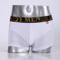 23MEN爱杉士高档男士莫代尔活力色彩平角内裤白色(XXL)PJV07