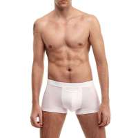 23MEN爱杉士男士高档莫代尔透气纯色平角内裤白色(XXL)PA237