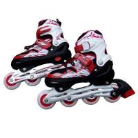 ENPEX乐士可调节轮滑鞋旱冰鞋溜冰鞋168(M号)红色