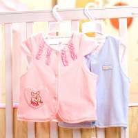 Disneybaby迪士尼宝宝维尼宝贝天鹅绒两面穿背心粉色821306266