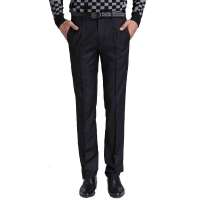 PEACE BIRD太平鸟简约商务时尚休闲西裤82411355004(黑色/XXL码)