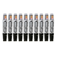 得力(DeLi)换芯白板笔 6820(黑色 10支/盒)