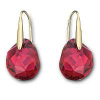 施华洛世奇Swarovski 水晶穿孔耳环-红色豌豆1032280