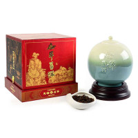 天福茗茶 忘年普洱 原生陈年熟茶瓷罐礼盒 陈香熟韵 390g瓷罐装