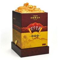 天福茗茶 百岁金芽普洱茶 陈年云南易武正山特级金芽 100g礼盒装