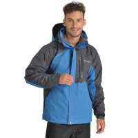 Makino犸凯奴男款两件套抓绒内胆冲锋衣1208(宝蓝色/XL)