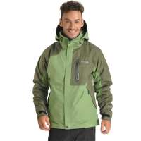 Makino犸凯奴男款两件套抓绒内胆冲锋衣1208(中绿色/XXL)