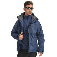 Makino犸凯奴男款两件套冲锋衣1209(藏青色/M)
