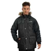 Makino犸凯奴秋冬户外冲锋男款单件顶级保暖防水羽绒服A5117(黑色/XXL)