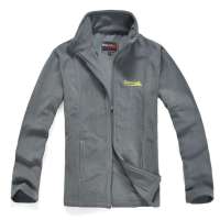 Makino犸凯奴男款开衫长袖抓绒衣284(灰色/XXL)