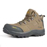 Makino犸凯奴户外男女款男款防水透气高帮登山鞋0323(军绿色/41)