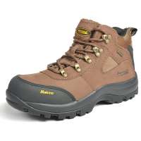 Makino犸凯奴户外男女款男款防水透气高帮登山鞋0323(棕色/43)