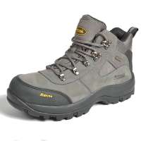 Makino犸凯奴户外男女款女款防水透气高帮登山鞋0323(灰色/36)