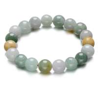 Lux-women-天然翡翠A货手链-圆圆满满(附权威鉴定证书)