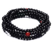 Lux-women-3A级天然黑玛瑙手链-百转千回(附权威鉴定证书)