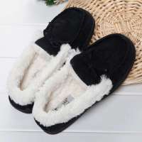 仙履蘭Sundayland秋冬男式家居时尚保暖鞋HW005黑色41