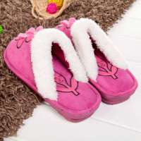 仙履蘭Sundayland秋冬女式向日葵毛绒保暖鞋 HW104玫红39