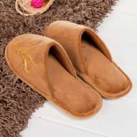 仙履蘭Sundayland喜庆龙凤情侣棉拖鞋女款SH002驼色39