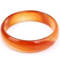 千美物语 天然红玛瑙手镯(附权威鉴定证书)