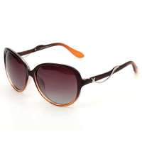 亿超女款太阳镜墨镜偏光太阳眼镜9801咖啡