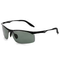 亿超铝镁墨镜 男士铝镁太阳镜 潮 男太阳镜9017黑