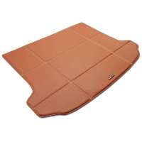 RZM高级皮革汽车后备箱垫 奔驰ML级越野车(至11款) 棕红底白线