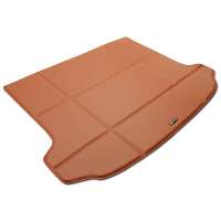 RZM高级皮革汽车后备箱垫 丰田汉兰达七座+扩展件 棕红色