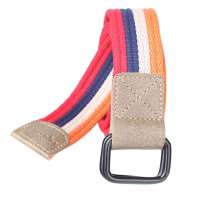 YEDY怡玳多彩缤纷休闲腰带男女通用皮带 A4597红蓝米橘